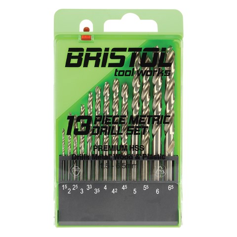 BRISTOL TOOL WORKS 13 PIECE METRIC DRILL SET 